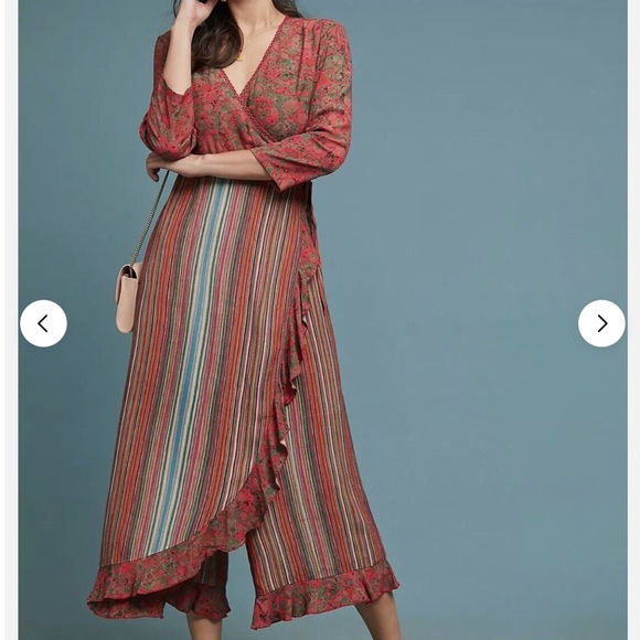 Anthropologie Blank London Floral Stripe Mitchell Jumpsuit Size XS - Picture 1 of 14